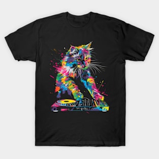 Cat DJ Pulse T-Shirt